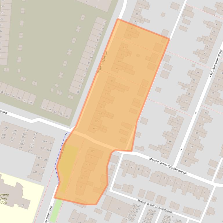 Kaart van postcodegebied 3904ER.