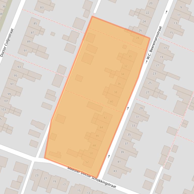 Kaart van postcodegebied 3904EX.