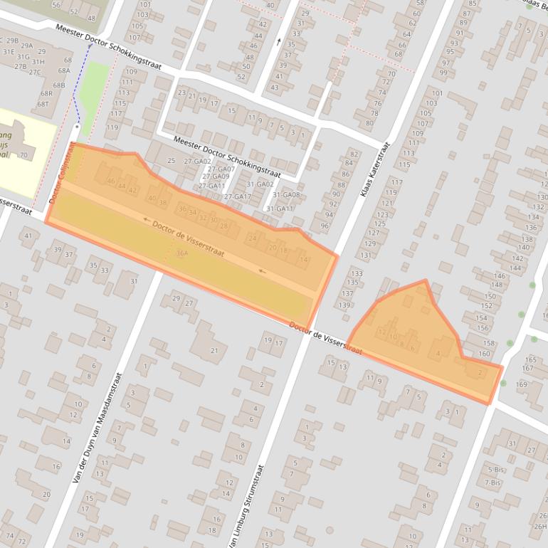 Kaart van postcodegebied 3904GG.