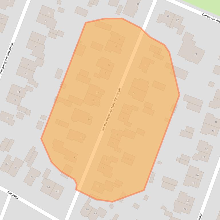 Kaart van postcodegebied 3904HB.