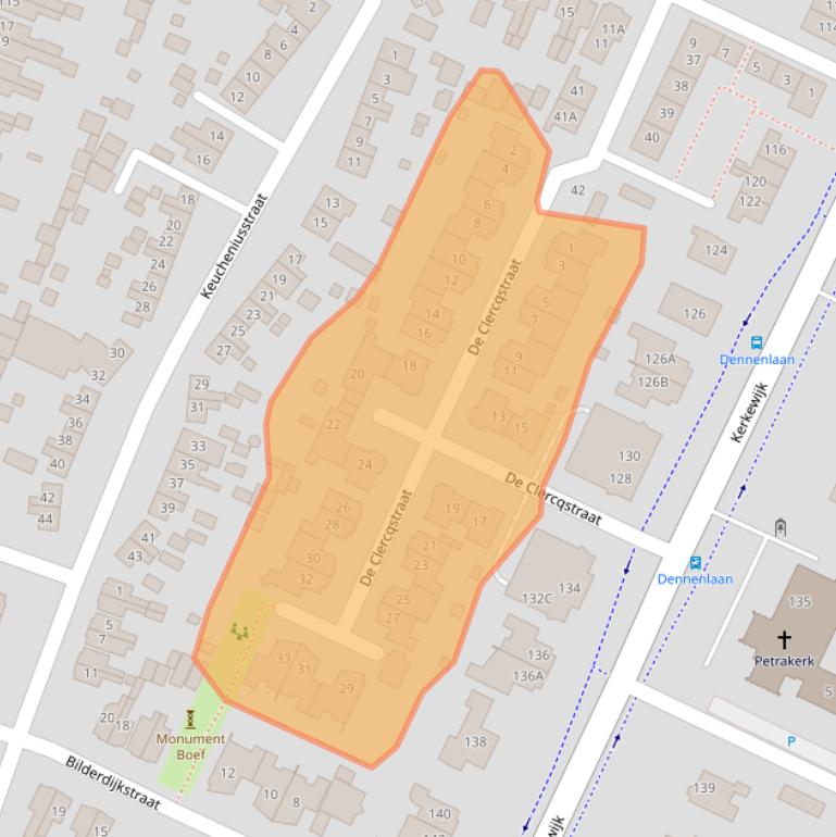 Kaart van postcodegebied 3904HS.