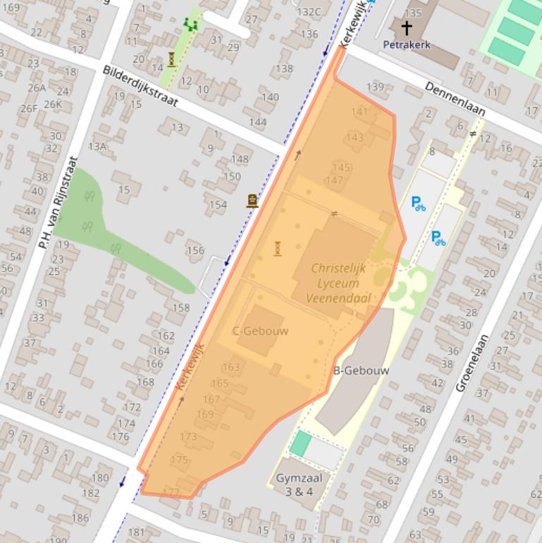 Kaart van postcodegebied 3904JC.