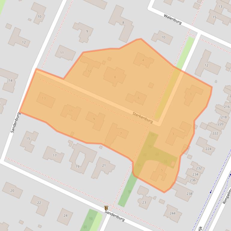 Kaart van postcodegebied 3904JS.