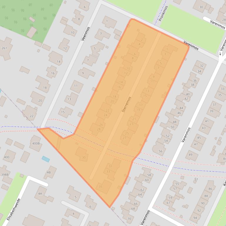 Kaart van postcodegebied 3904JW.