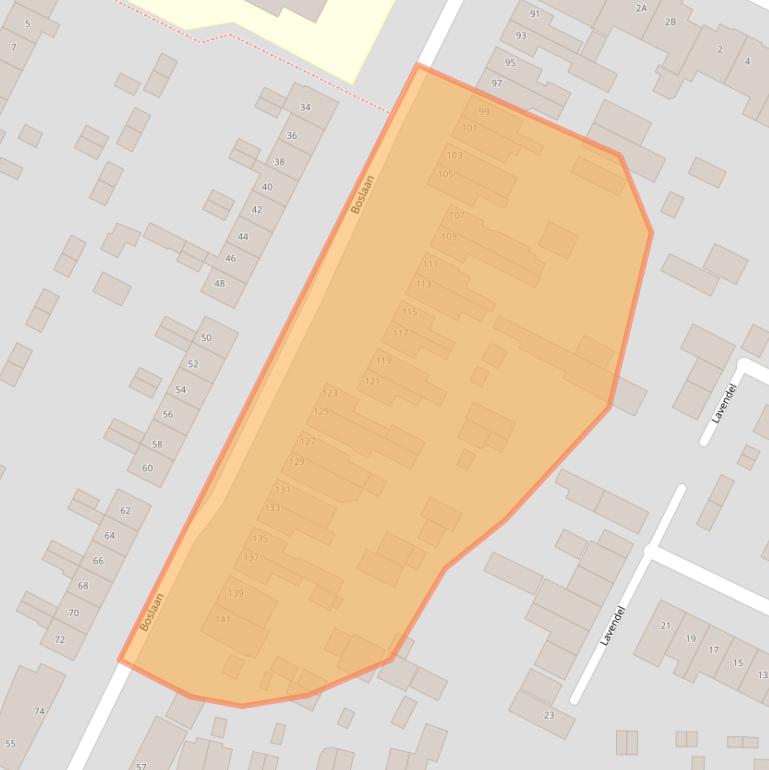Kaart van postcodegebied 3904KG.