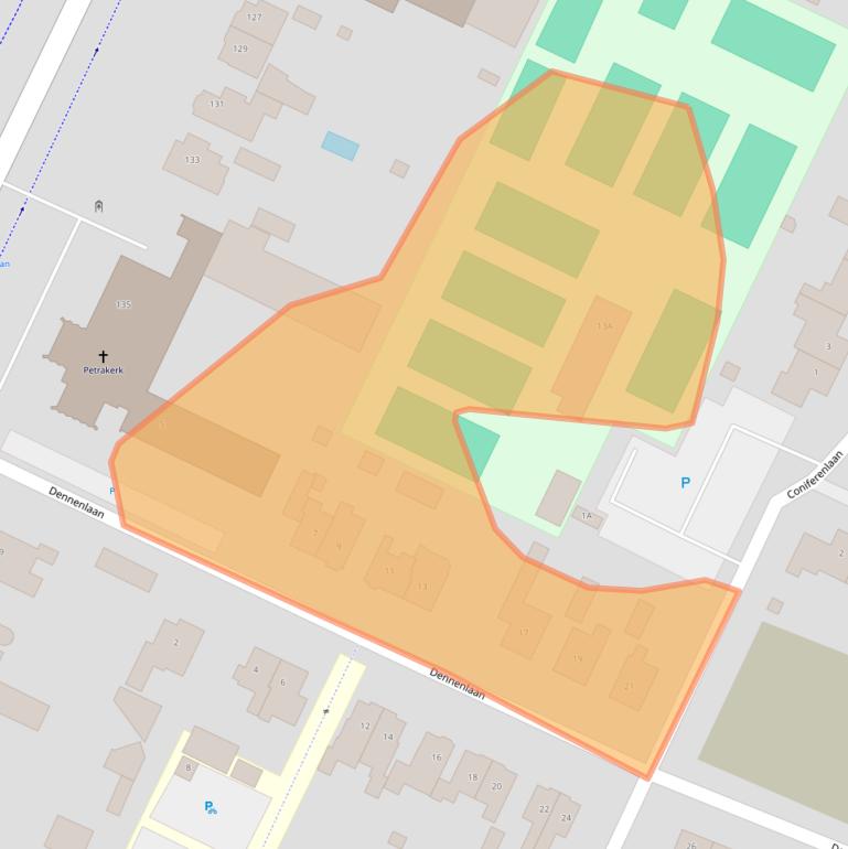 Kaart van postcodegebied 3904KK.