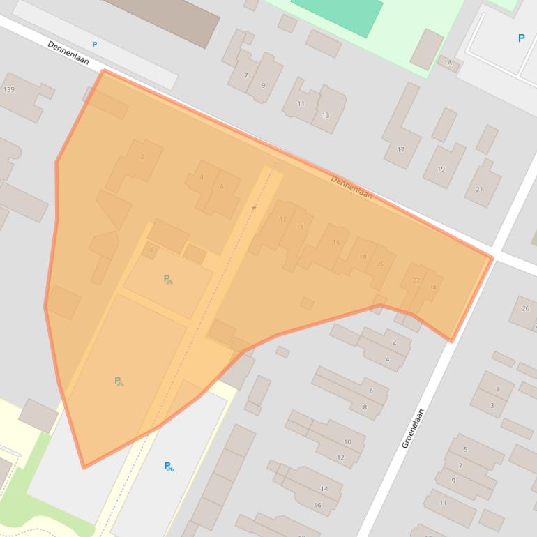 Kaart van postcodegebied 3904KN.