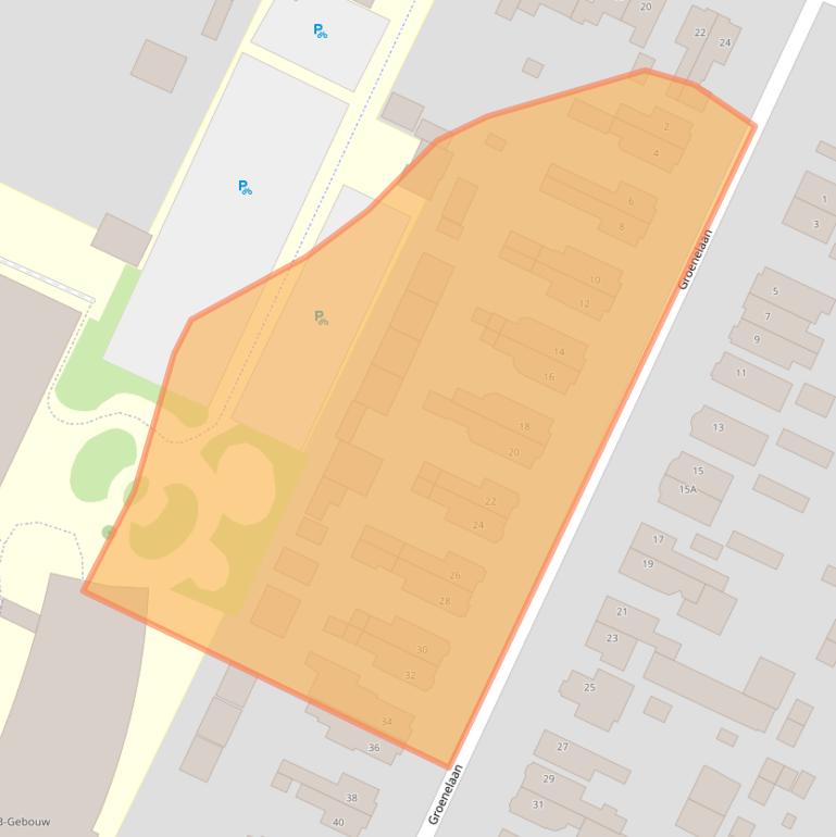 Kaart van postcodegebied 3904KV.