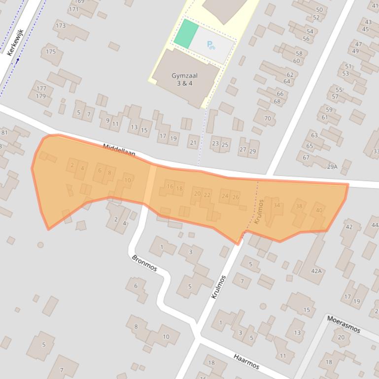 Kaart van postcodegebied 3904LH.