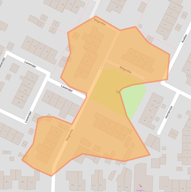 Kaart van postcodegebied 3904LL.