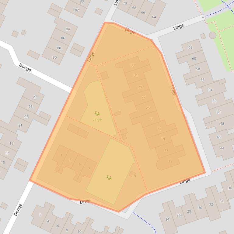 Kaart van postcodegebied 3904NA.