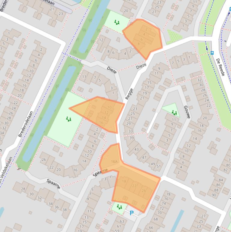 Kaart van postcodegebied 3904NN.