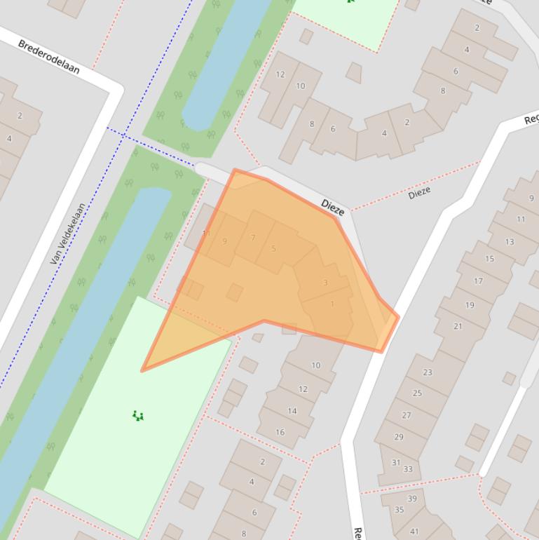 Kaart van postcodegebied 3904NP.