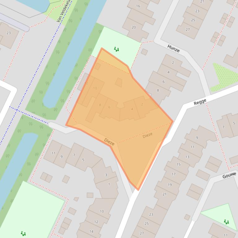 Kaart van postcodegebied 3904NR.