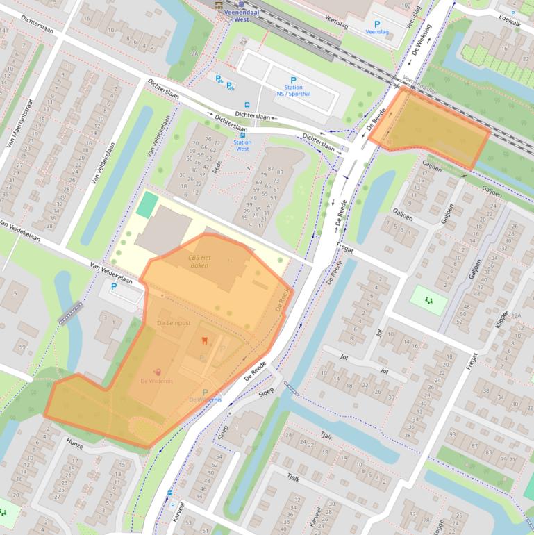 Kaart van postcodegebied 3904NT.