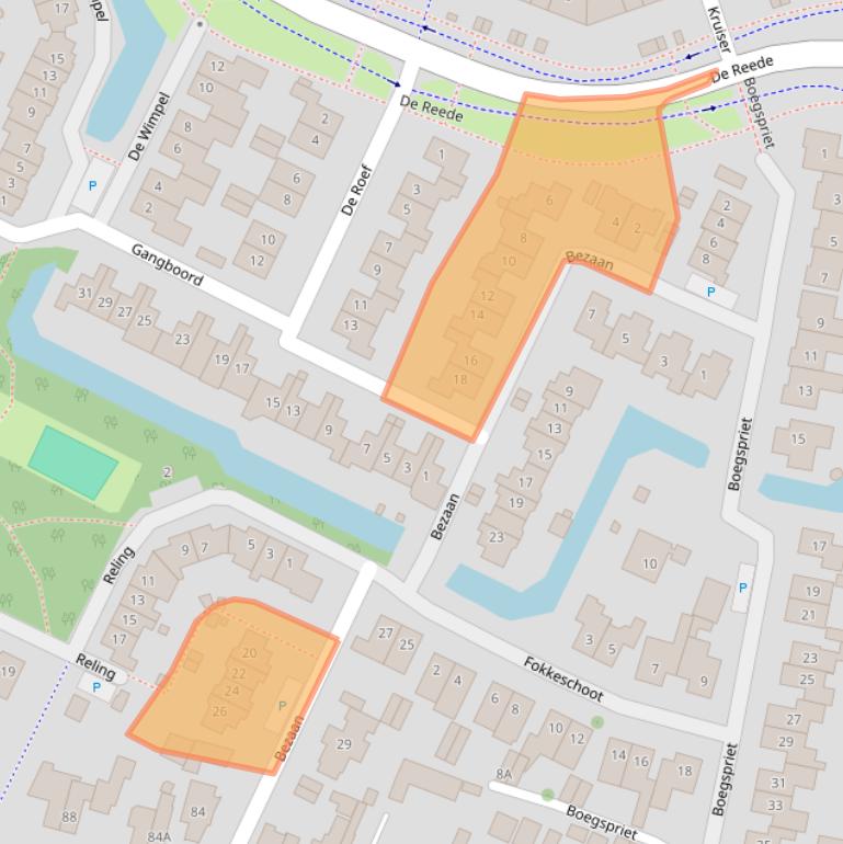 Kaart van postcodegebied 3904PB.
