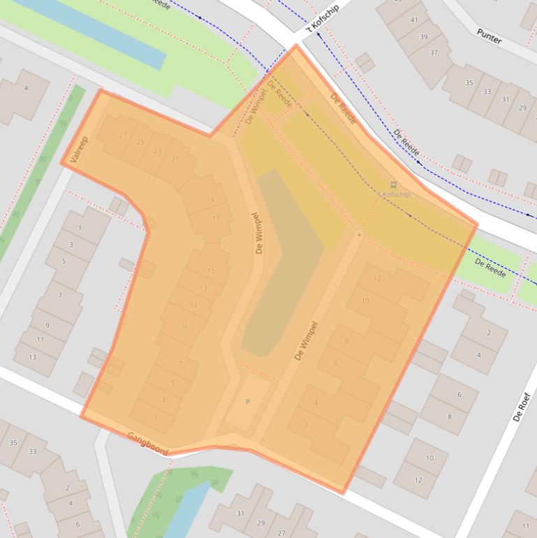 Kaart van postcodegebied 3904PD.