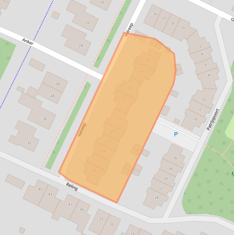 Kaart van postcodegebied 3904PG.