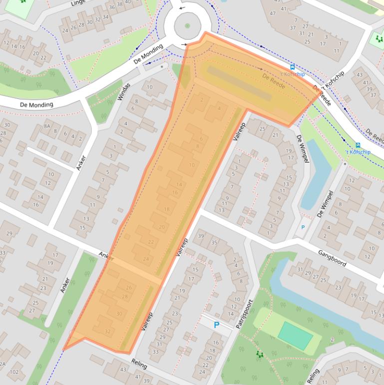 Kaart van postcodegebied 3904PH.