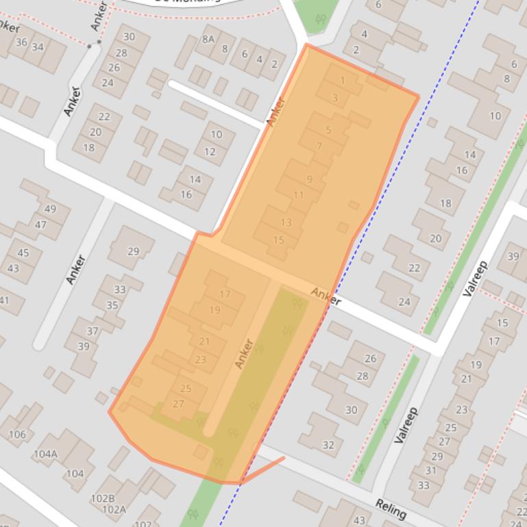 Kaart van postcodegebied 3904PJ.