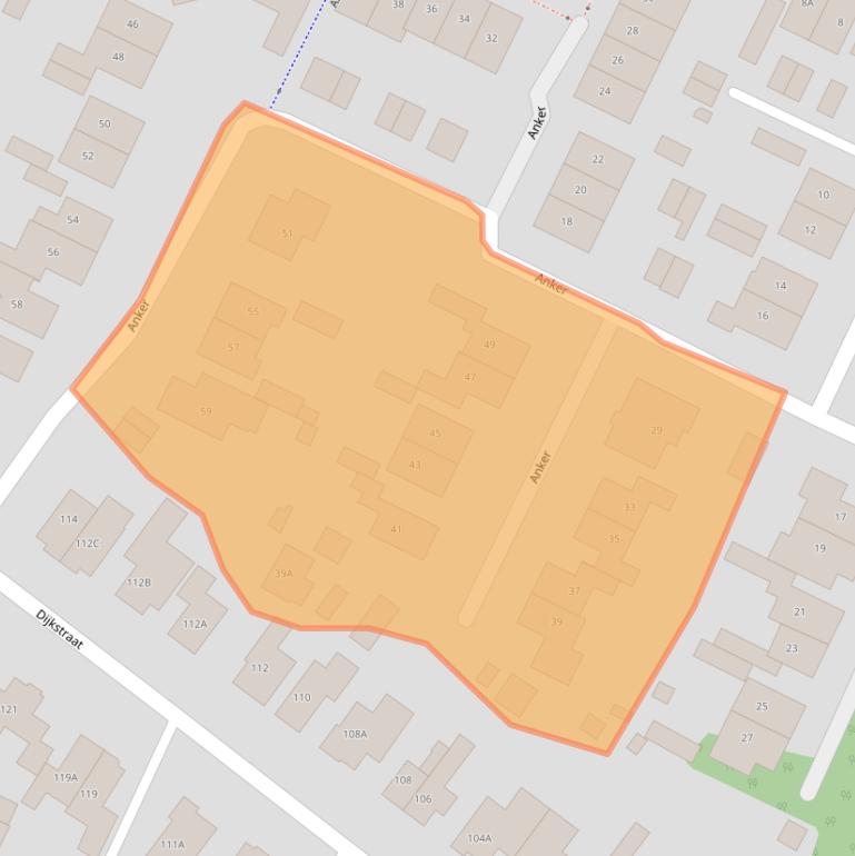 Kaart van postcodegebied 3904PK.