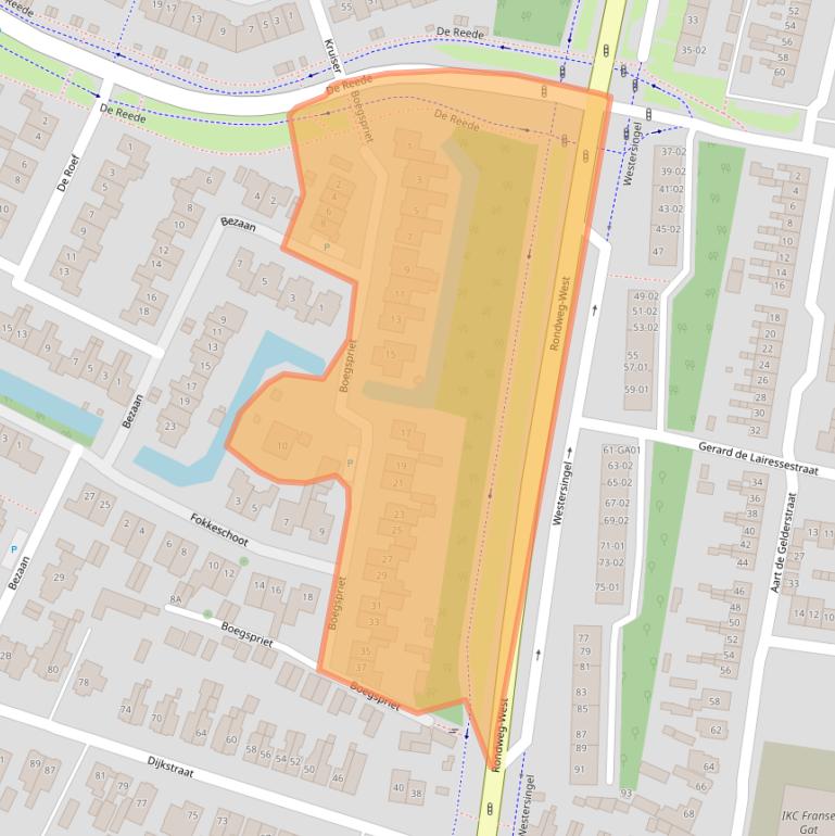 Kaart van postcodegebied 3904PV.