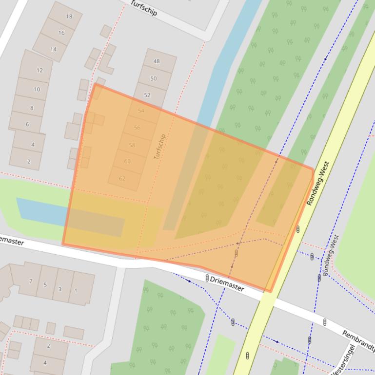 Kaart van postcodegebied 3904RD.