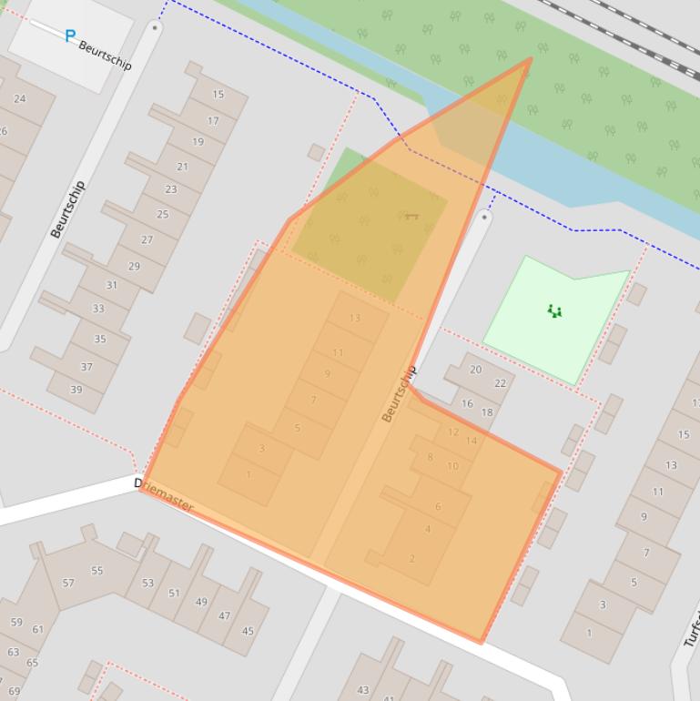 Kaart van postcodegebied 3904RE.