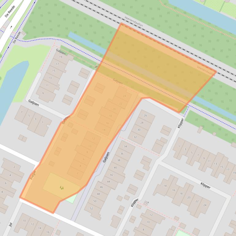 Kaart van postcodegebied 3904SG.