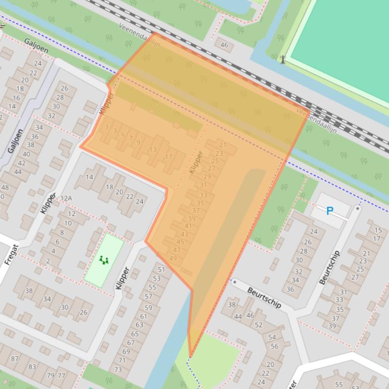 Kaart van postcodegebied 3904SK.