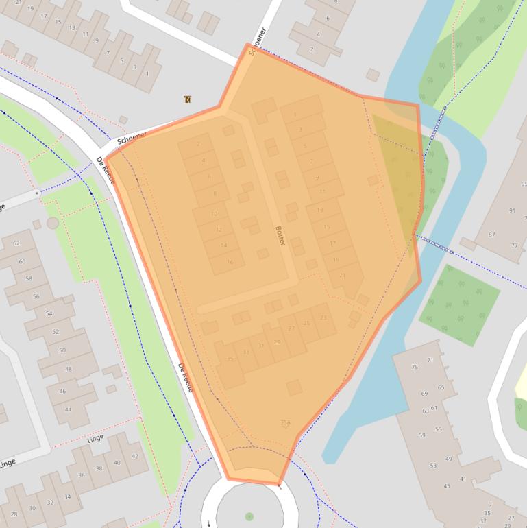 Kaart van postcodegebied 3904SN.