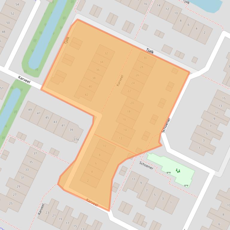 Kaart van postcodegebied 3904SR.