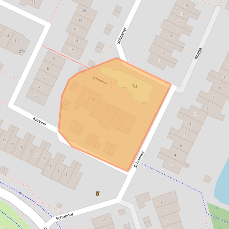 Kaart van postcodegebied 3904SX.