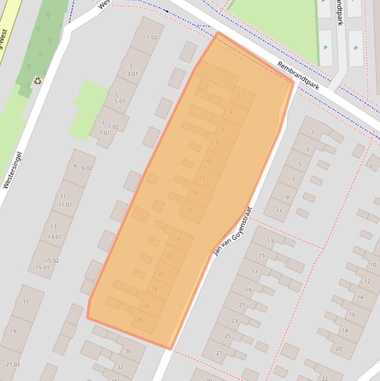 Kaart van postcodegebied 3904VC.