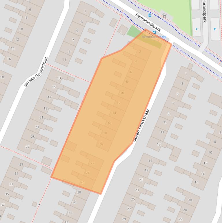 Kaart van postcodegebied 3904VH.