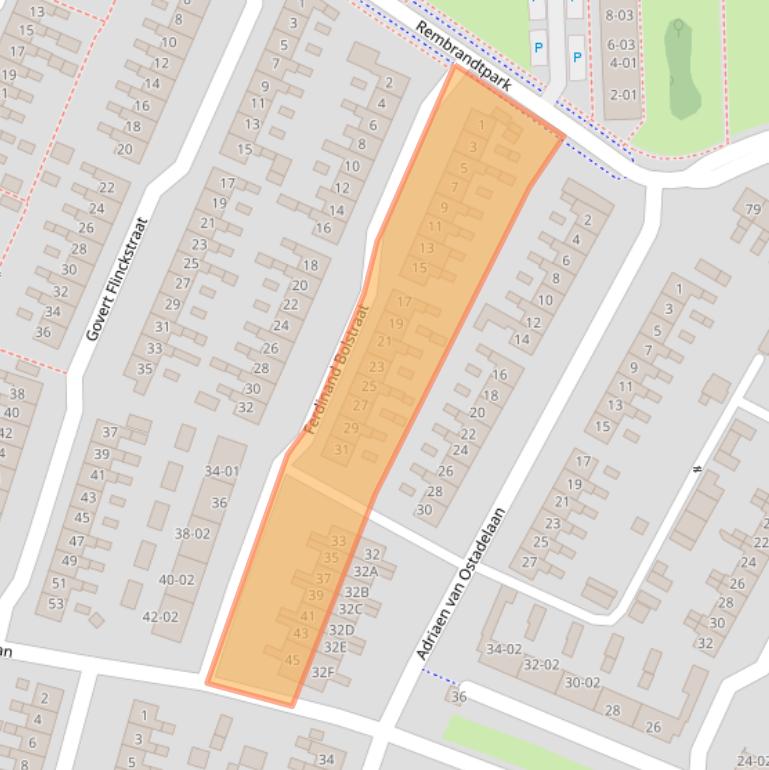 Kaart van postcodegebied 3904VK.