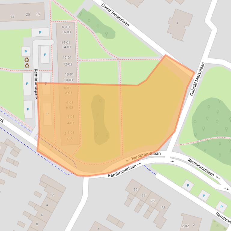 Kaart van postcodegebied 3904WB.