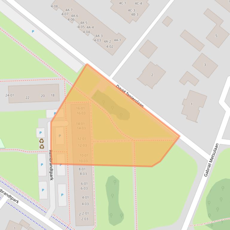 Kaart van postcodegebied 3904WD.