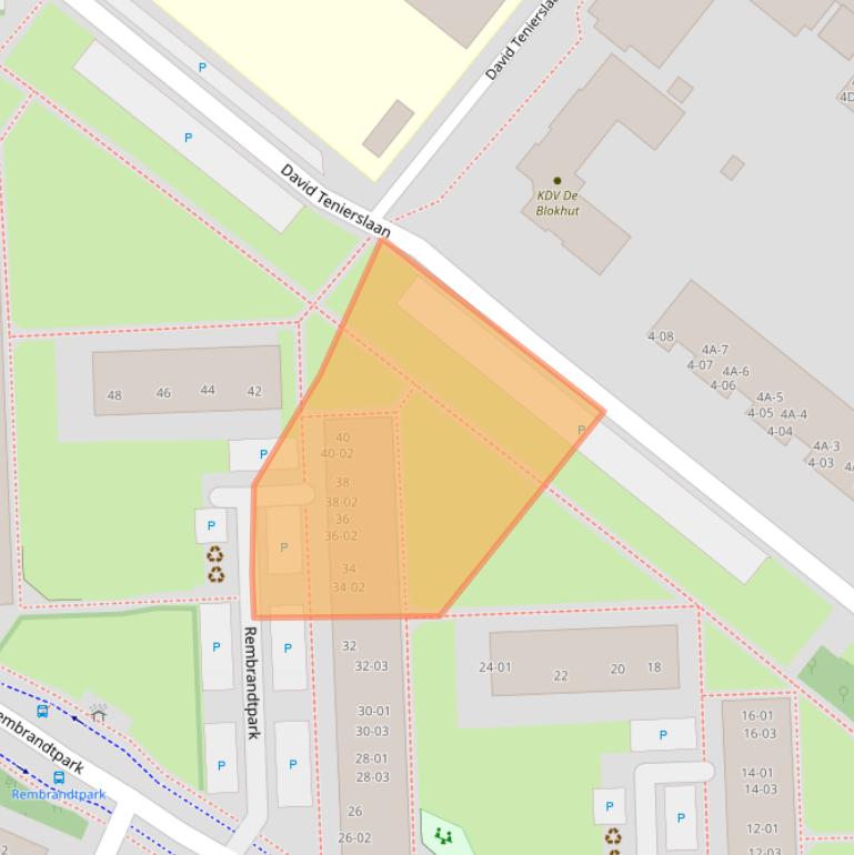 Kaart van postcodegebied 3904WH.