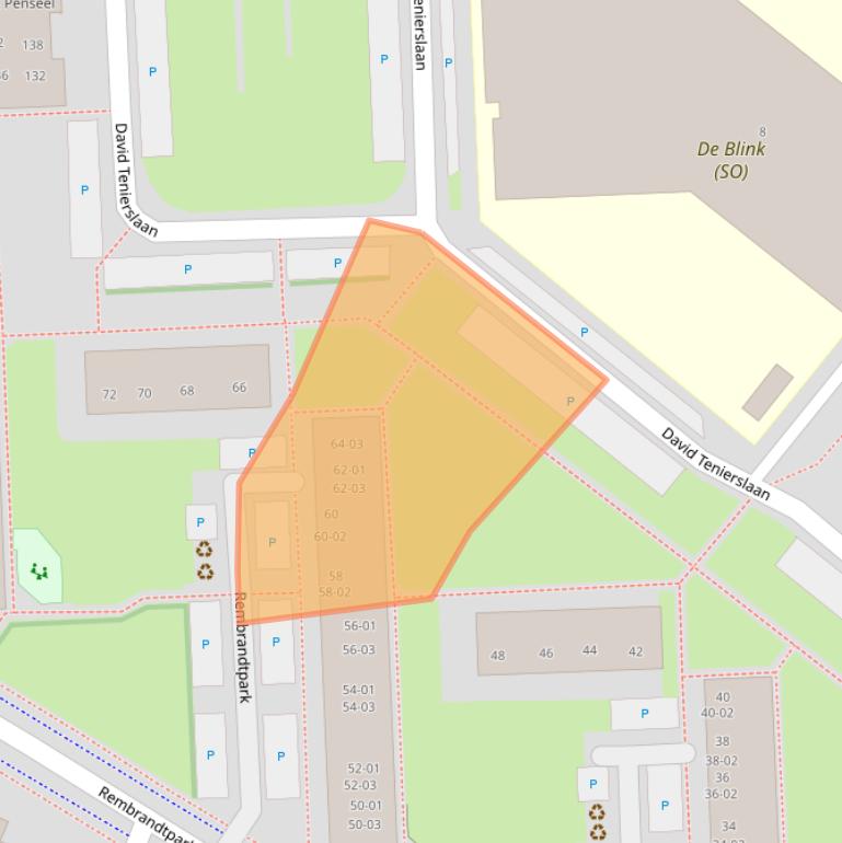 Kaart van postcodegebied 3904WL.