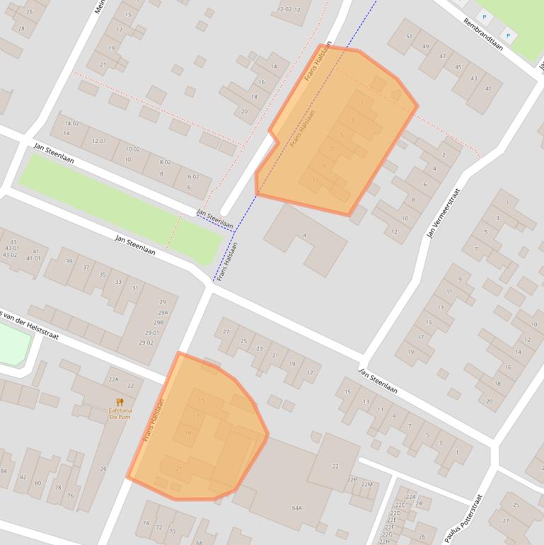 Kaart van postcodegebied 3904XH.