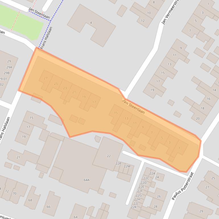 Kaart van postcodegebied 3904XK.