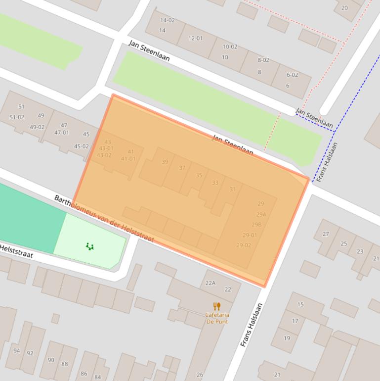 Kaart van postcodegebied 3904XL.