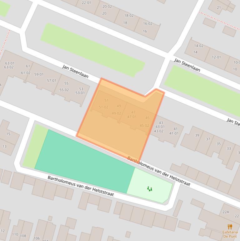 Kaart van postcodegebied 3904XM.