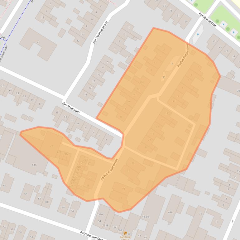 Kaart van postcodegebied 3904ZC.