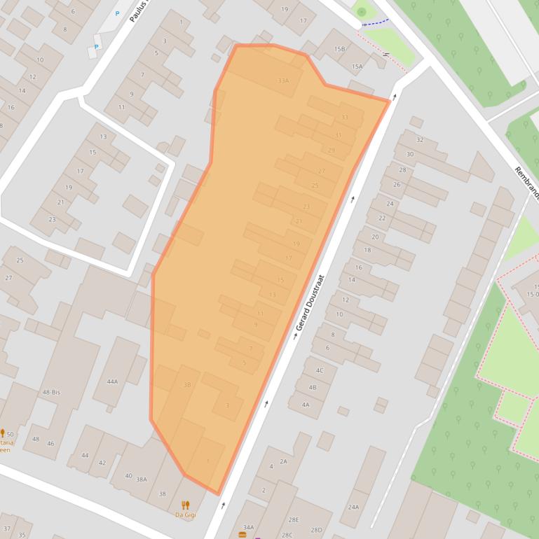 Kaart van postcodegebied 3904ZD.