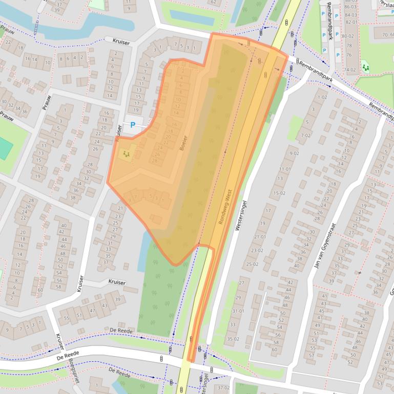 Kaart van postcodegebied 3904ZM.