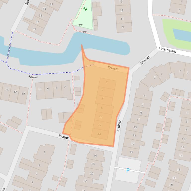 Kaart van postcodegebied 3904ZR.