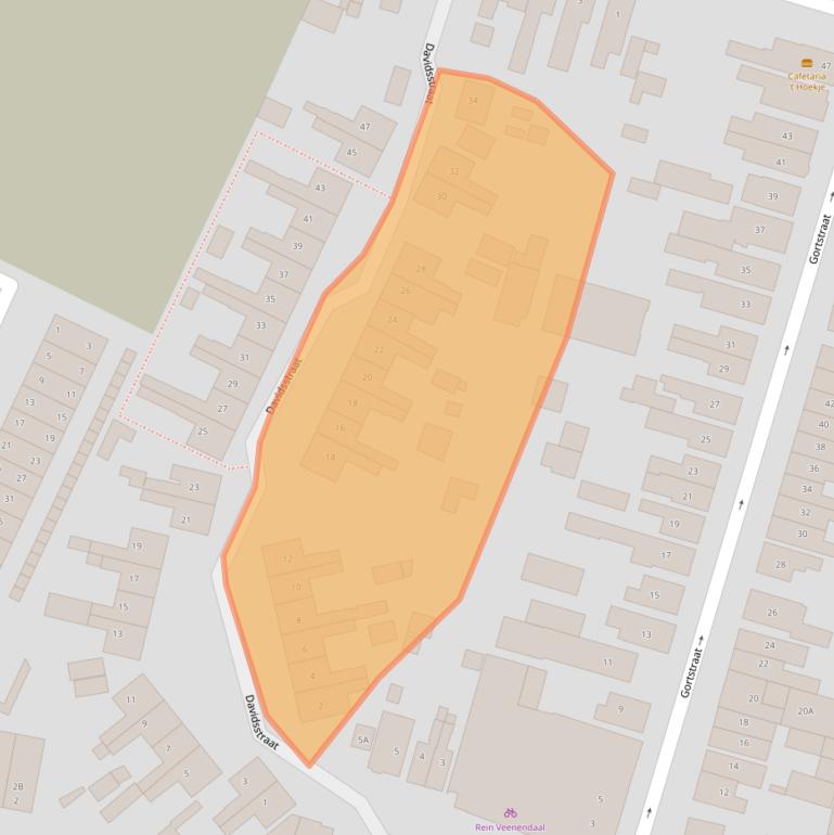 Kaart van postcodegebied 3905BL.