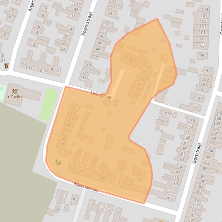 Kaart van postcodegebied 3905BN.